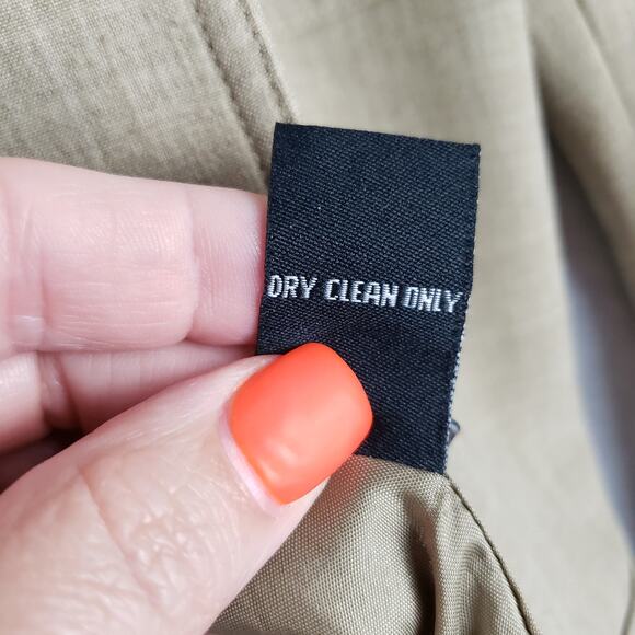 Bay Studio Career Womens 12 Flap Pocket Button Down Work Blazer Jacket Tan Tweed - Picture 7 of 8